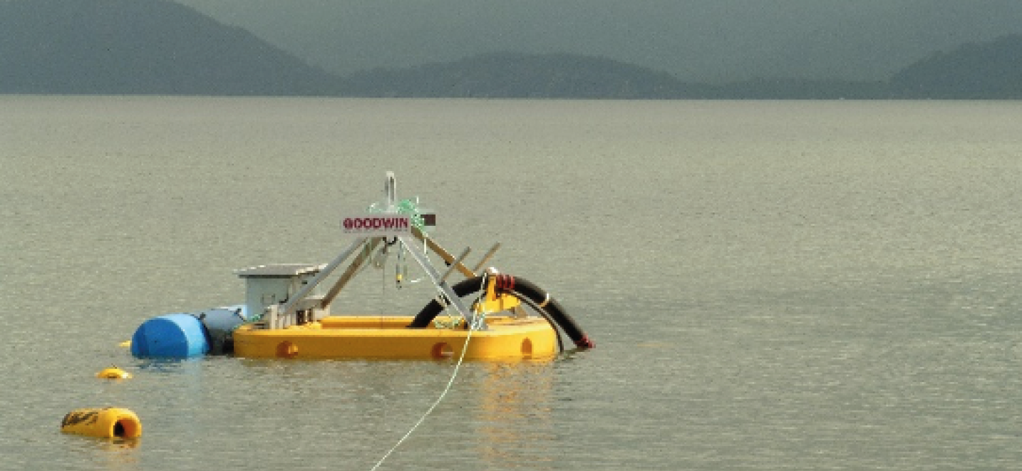 Anze100mm and pontoon for river dredging