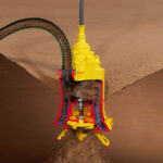 Cut out of a Goodwin Submersible Pump in operation